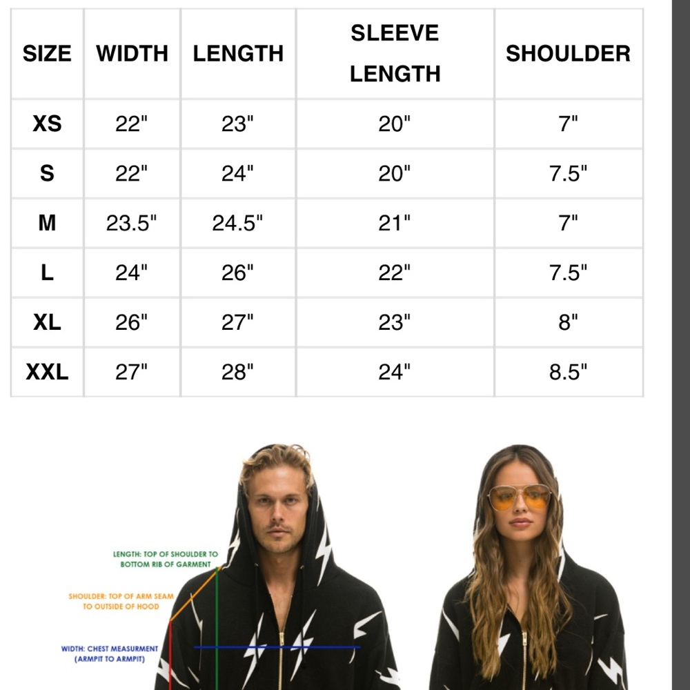 Aviator Nation BOLT STITCH HOODIE WITH ZIPPERS size XS - Picture 3 of 7